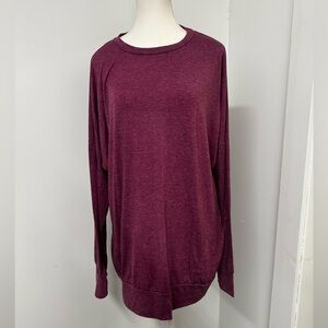 Amelia James Maroon Long Sleeve Top
